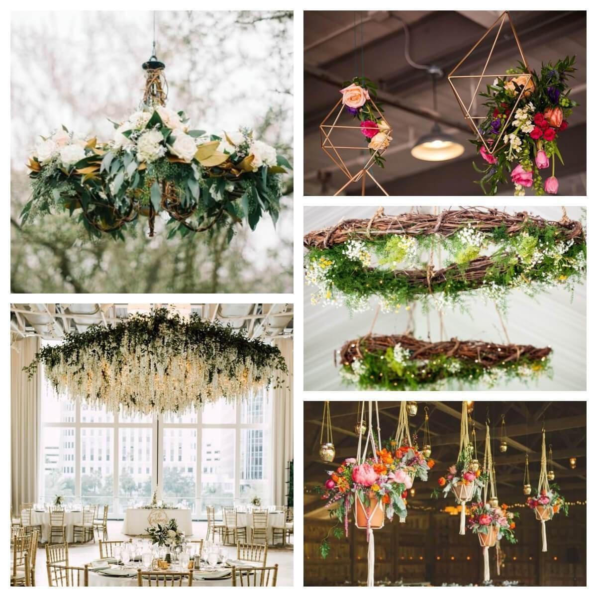 10 Fall Wedding Flower Chandelier Ideas-Koyal Wholesale