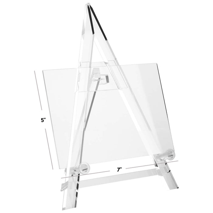Acrylic Easel Tabletop Stands, Set of 4-Set of 4-Koyal Wholesale-Clear-