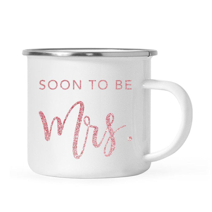 Andaz Press 11oz Faux Pink Glitter Wedding Campfire Coffee Mug-Set of 1-Andaz Press-Soon to be Mrs.-