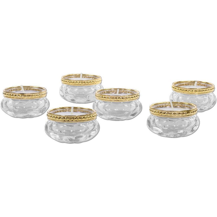 Bloom Tealight Candle Holders, Set of 6-Set of 6-Koyal Wholesale-Silver-