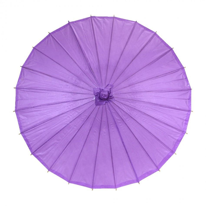 Bulk Pack Wedding Paper Parasols-Koyal Wholesale-Royal Purple-Set of 4-