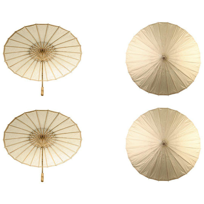 Bulk Pack Wedding Paper Parasols-Koyal Wholesale-Gold-Set of 4-