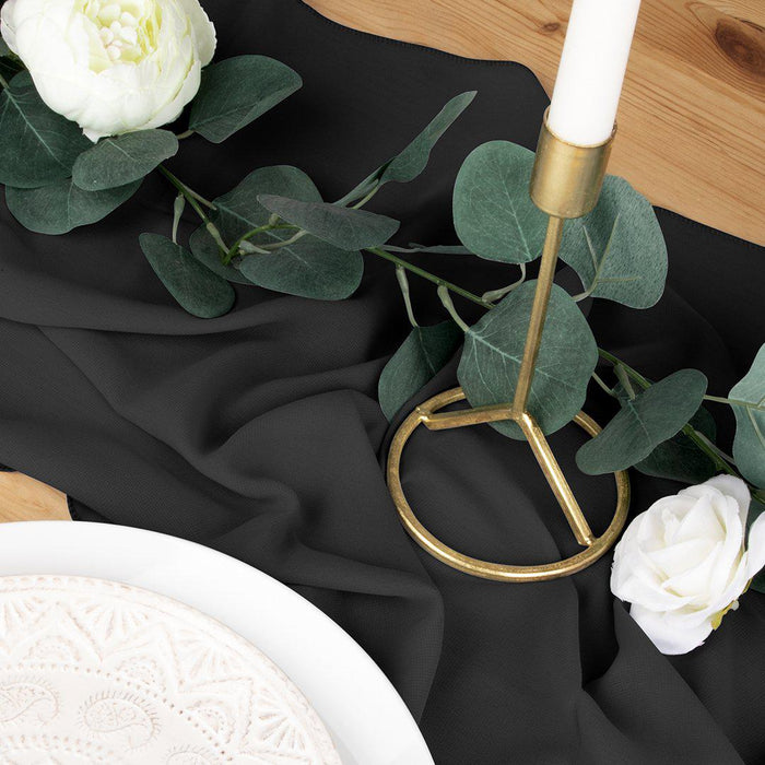 Chiffon Table Runners-Set of 1-Koyal Wholesale-Light Pink-Set of 1-