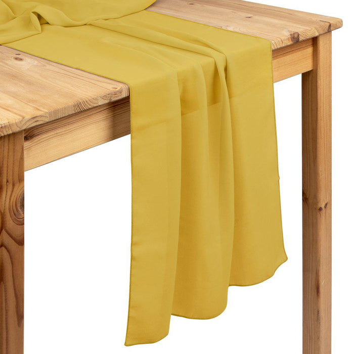 Chiffon Table Runners-Set of 1-Koyal Wholesale-Light Pink-Set of 1-