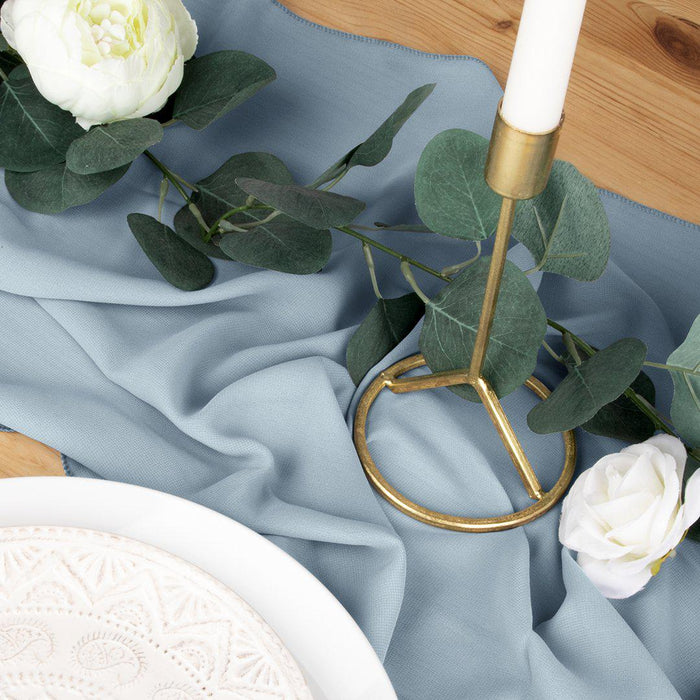 Chiffon Table Runners-Set of 1-Koyal Wholesale-Light Pink-Set of 1-