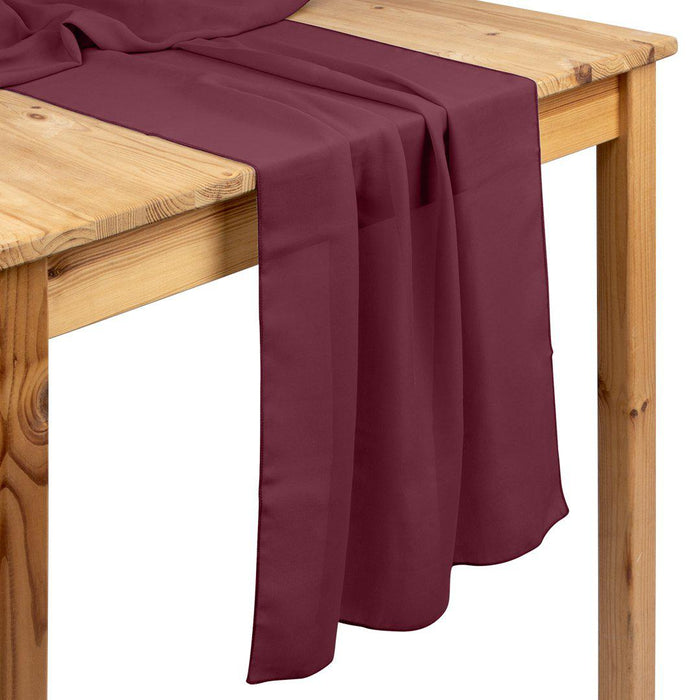 Chiffon Table Runners-Set of 1-Koyal Wholesale-Light Pink-Set of 1-