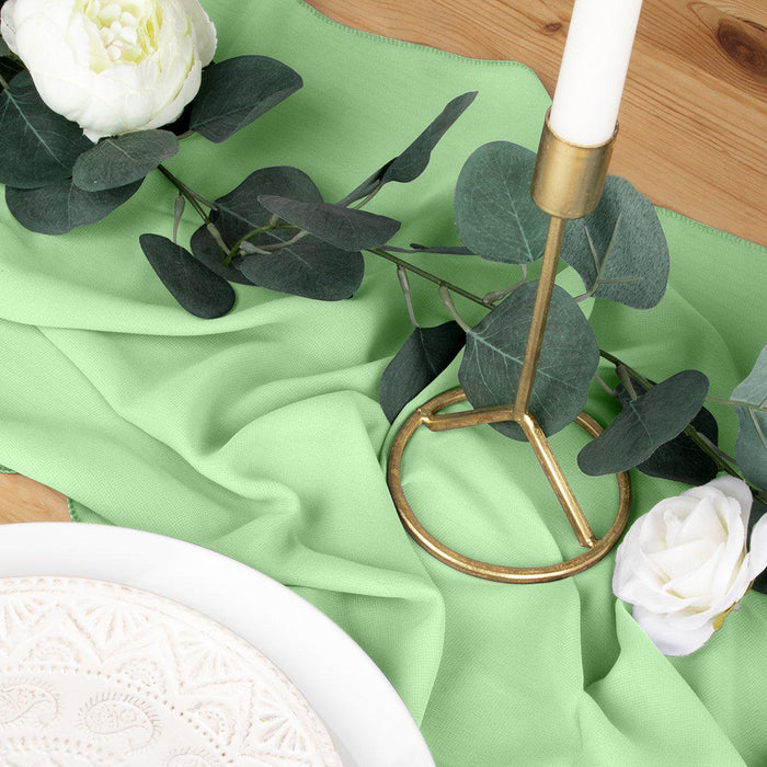 Chiffon Table Runners-Set of 1-Koyal Wholesale-Light Pink-Set of 1-