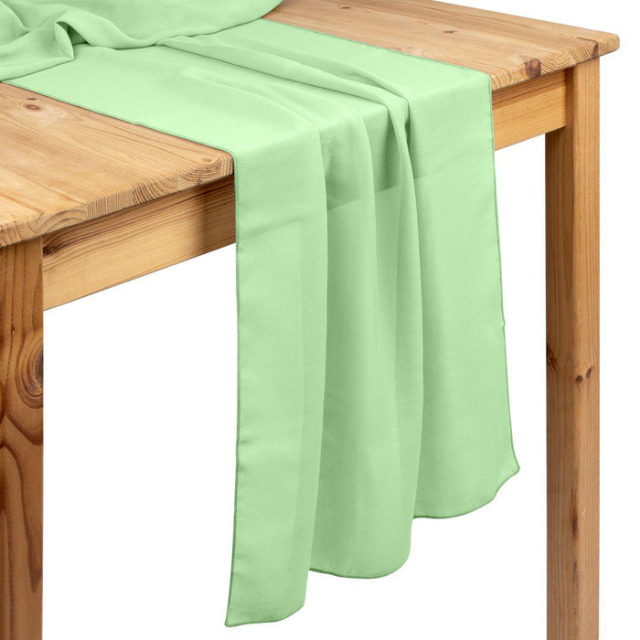 Chiffon Table Runners-Set of 1-Koyal Wholesale-Light Pink-Set of 1-