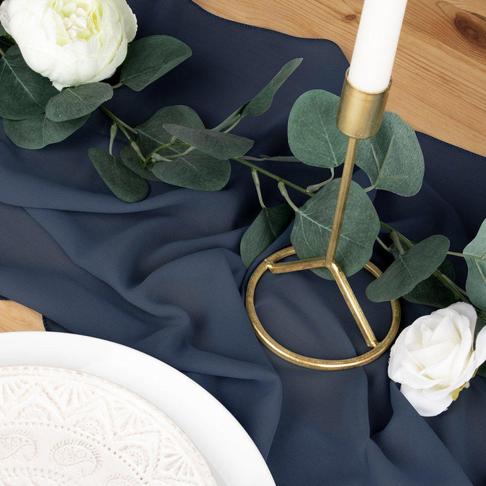 Chiffon Table Runners-Set of 1-Koyal Wholesale-Light Pink-Set of 1-