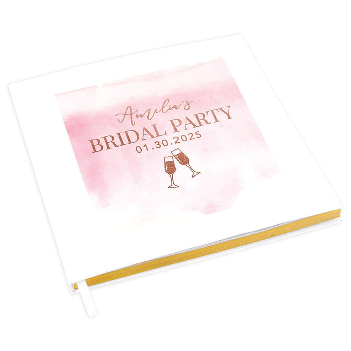 Custom Bachelorette Party Notebook with Gold Accents for The Bride to Be - 28 Designs-Set of 1-Andaz Press-Bridal Party-