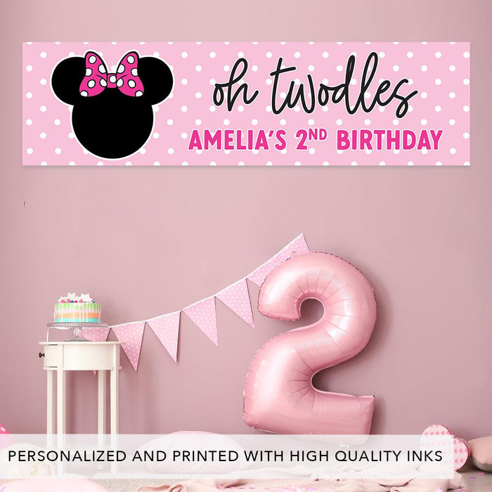Custom Happy 2nd Birthday Banner Backdrop for Party Decorations, Set of 1-Set of 1-Andaz Press-Chugga Chugga Two Two-