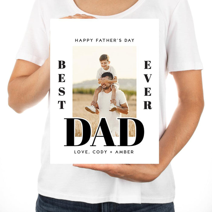 Custom Photo Father's Day Jumbo Card with Envelope, Greeting Card for Him, Set of 1-Set of 1-Andaz Press-Love, Custom Names-