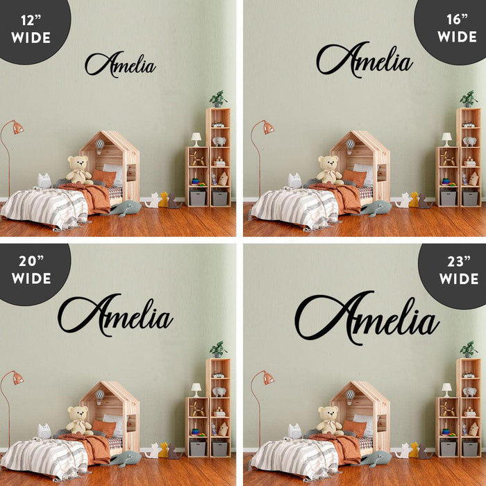 Custom Wooden Name Sign For Nursery In Unfinished Wood, Wall Decor, Set of 1-Set of 1-Andaz Press-