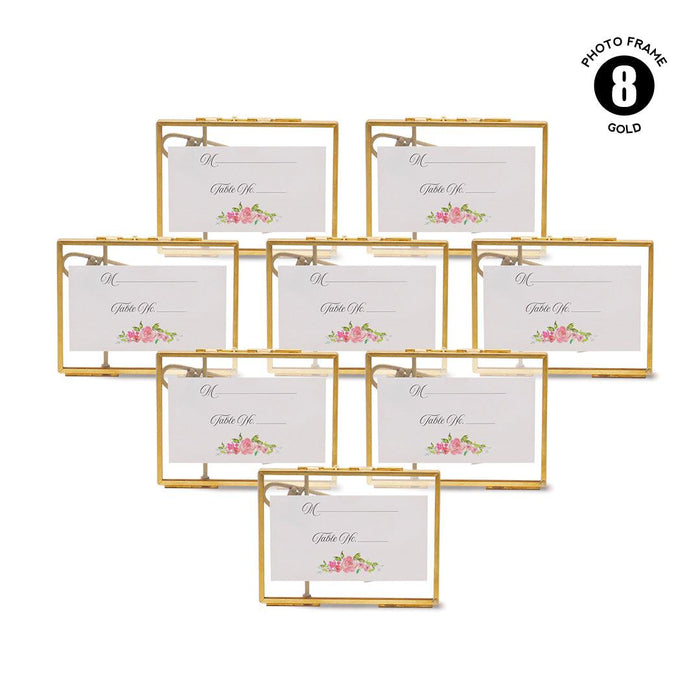 Floating Glass Frames-Koyal Wholesale-Gold-5" x 7"-