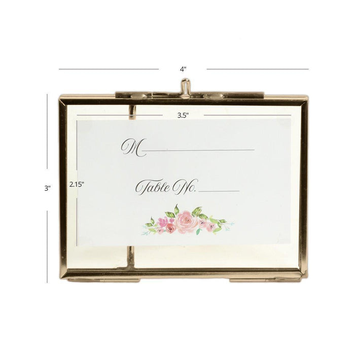 Floating Glass Frames-Koyal Wholesale-Gold-5" x 7"-