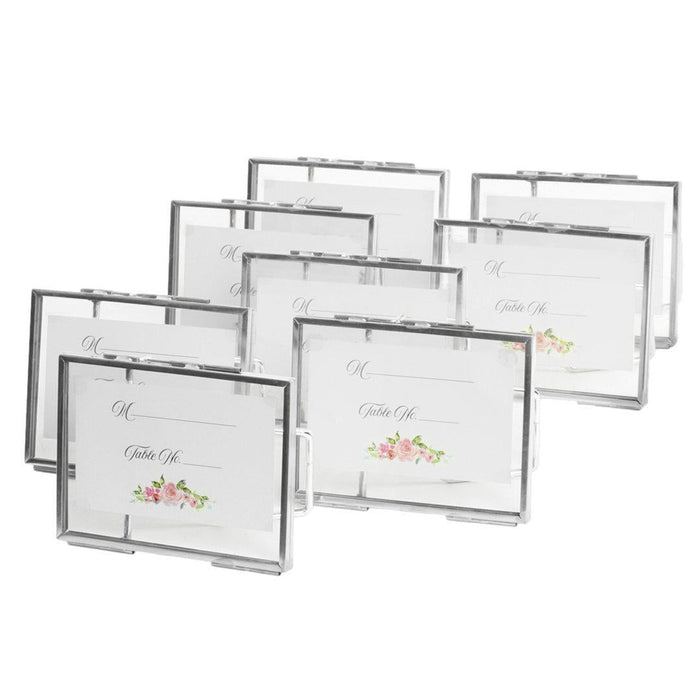 Floating Glass Frames-Koyal Wholesale-Silver-3" x 4"-
