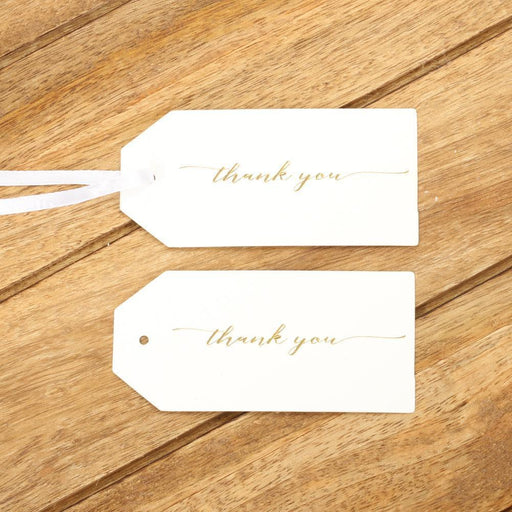 Foil Thank You Favor Tags-Set of 100-Andaz Press-Rose Gold-