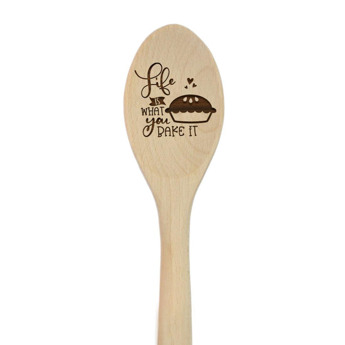 Funny Kitchen Mixing Spoon Engraved Wood Collection-Set of 1-Andaz Press-Bake It-