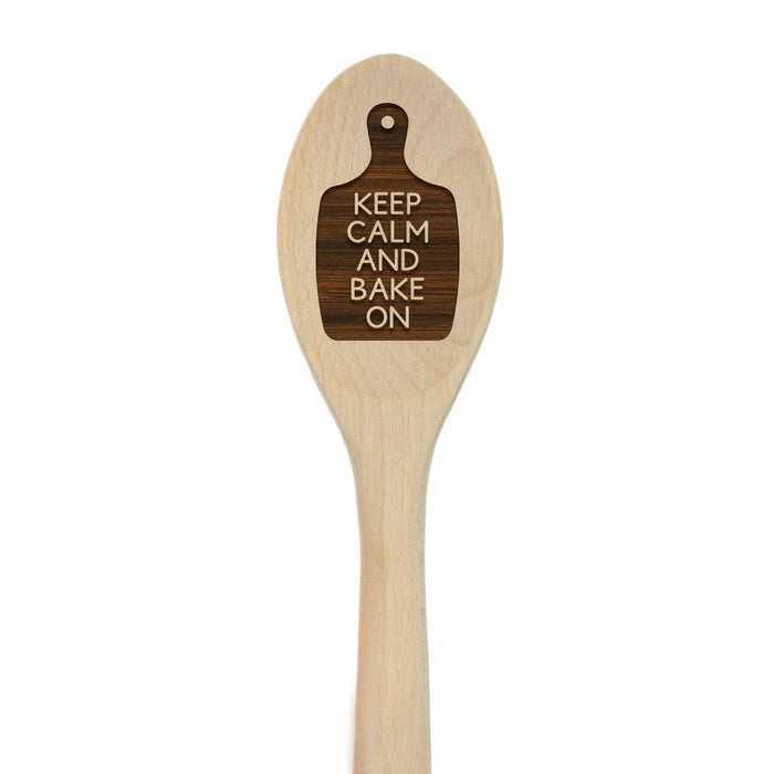 Funny Kitchen Mixing Spoon Engraved Wood Collection-Set of 1-Andaz Press-Bake On-