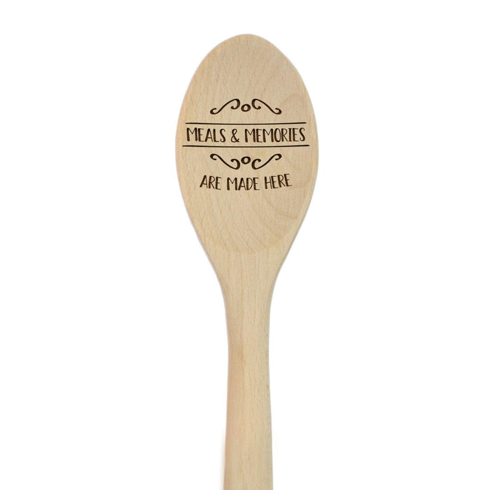 Funny Kitchen Mixing Spoon Engraved Wood Collection-Set of 1-Andaz Press-Meals & Memories-