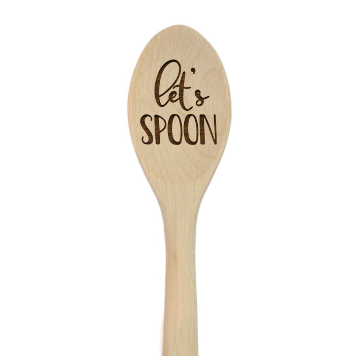 Funny Kitchen Mixing Spoon Engraved Wood Collection-Set of 1-Andaz Press-Spoon-
