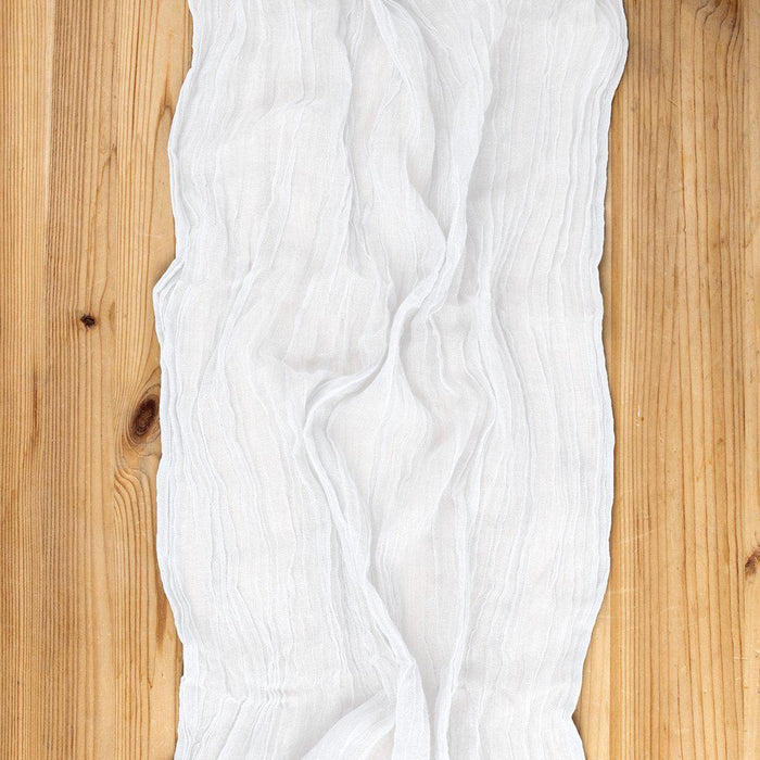 Gauze Cheesecloth Table Runner Fabric Netting Sheer Tablecloth-Koyal Wholesale-Blush Pink-Set of 1-