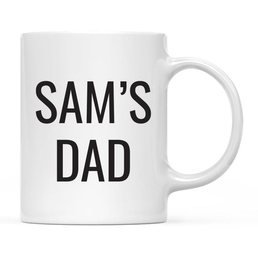 Personalized Father's Day Coffee Mug-Set of 1-Andaz Press-Custom Dad-