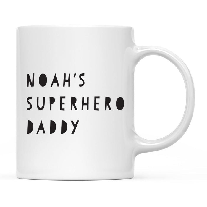 Personalized Father's Day Coffee Mug-Set of 1-Andaz Press-Custom Superhero-