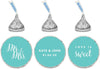 Personalized Mr. & Mrs. Wedding Hershey's Kisses Sticker Labels-Set of 216-Andaz Press-