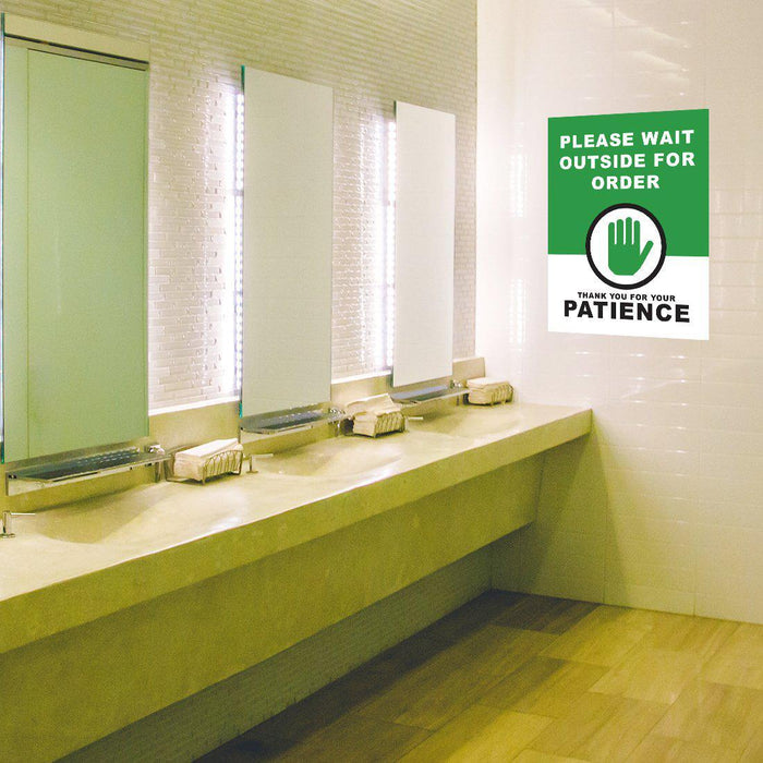 Restaurant Social Distancing Rectangle Curbside Signs-Set of 10-Andaz Press-Thank You-