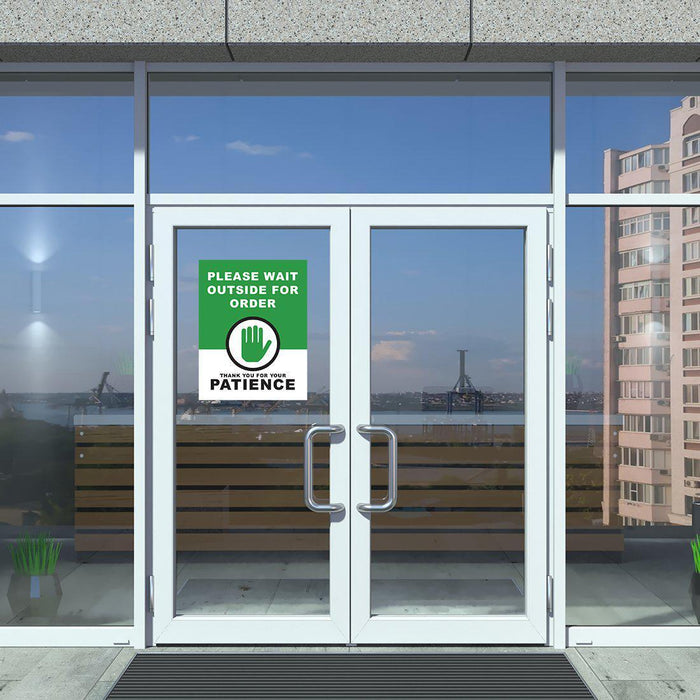 Restaurant Social Distancing Rectangle Curbside Signs-Set of 10-Andaz Press-Thank You-