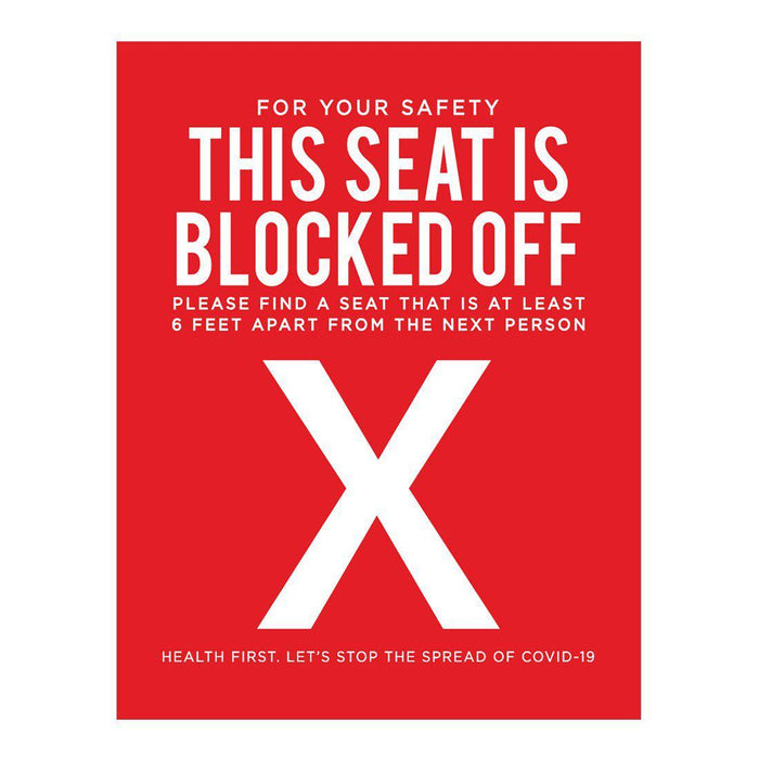 Restaurant Social Distancing Rectangle Curbside Signs-Set of 10-Andaz Press-For Your Safety-