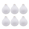 Round Bud Vase Set, Set of 6-Set of 6-Koyal Wholesale-White-