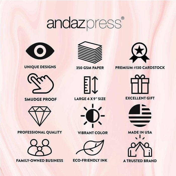 Set of 16 Couples Coupons-Set of 16-Andaz Press-Fuchsia Love-