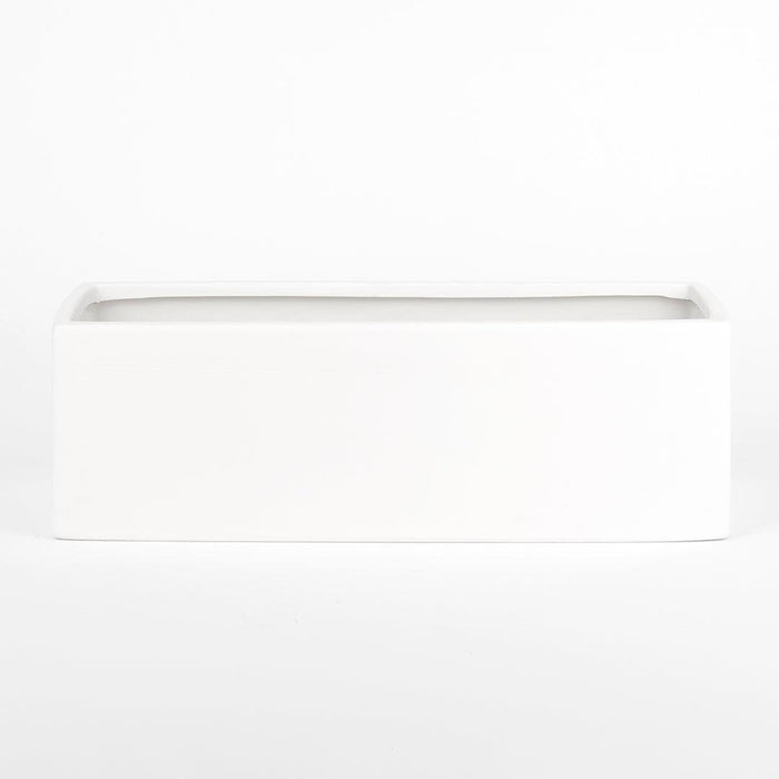 Set of 2 Ceramic Rectangular Vase-Set of 2-Koyal Wholesale-Black-