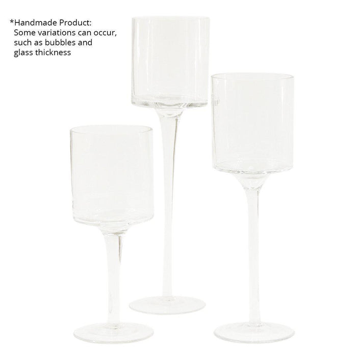 Set of 3 Glass Floating Candle Vases-Koyal Wholesale-Gold-SET OF 1 (3PC)-