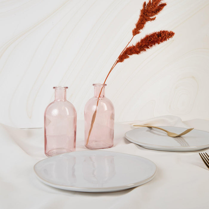 Set of 6 Glass Bud Vases | Small Apothecary Bottles, Bulk Set-Koyal Wholesale-Amber-Set of 6-