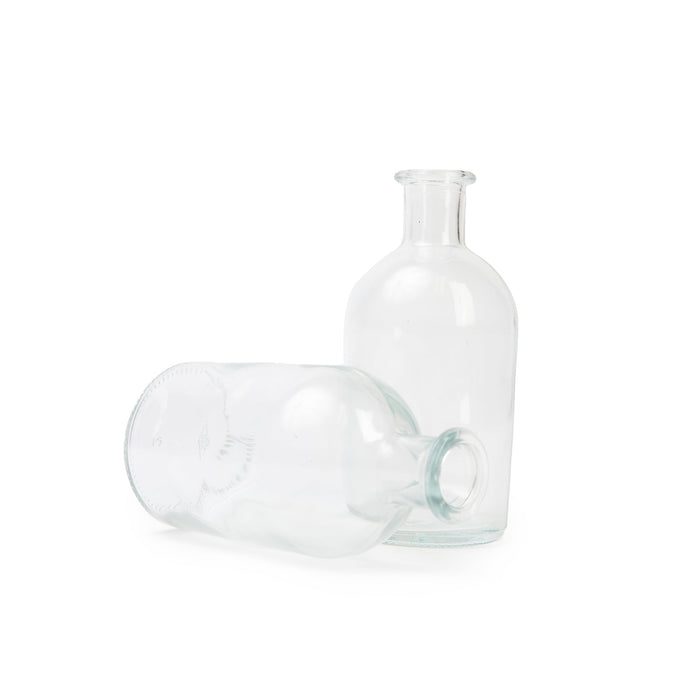 Set of 6 Glass Bud Vases | Small Apothecary Bottles, Bulk Set-Koyal Wholesale-Amber-Set of 6-