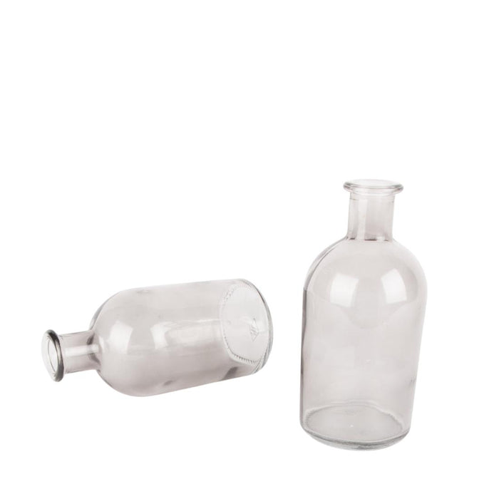 Set of 6 Glass Bud Vases | Small Apothecary Bottles, Bulk Set-Koyal Wholesale-Amber-Set of 6-
