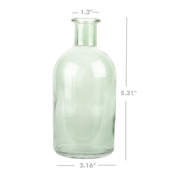 Set of 6 Glass Bud Vases | Small Apothecary Bottles, Bulk Set-Koyal Wholesale-Amber-Set of 6-