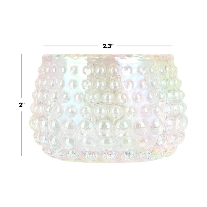 Set of 6 Hobnail Multi-Use Glass Candle Holders-Set of 6-Koyal Wholesale-Red-