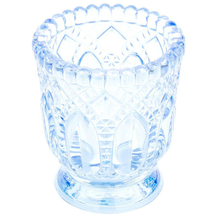 Set of 6 Vintage Glass Candle Holder Bulk Pack-Koyal Wholesale-Blush Pink-Set of 6-