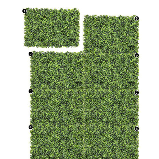 Set of 8 Boxwood Wall Panels-Set of 1-Koyal Wholesale-