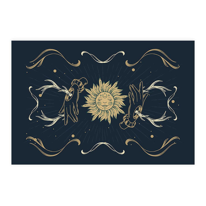 Set of 8 Halloween Disposable Cardstock Paper Placemats for Dining and Decor-Set of 8-Andaz Press-Celestial Embrace-