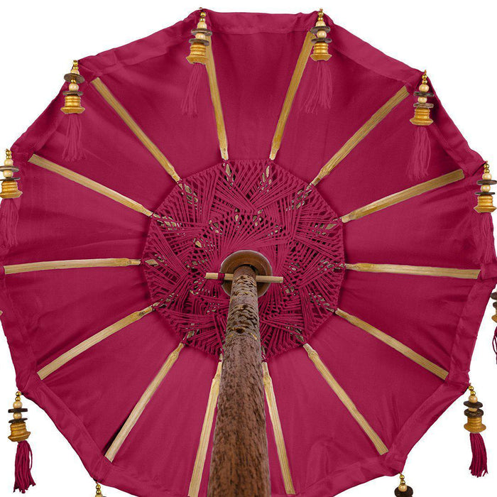 Tabletop Bali Umbrella Centerpiece-Set of 1-Koyal Wholesale-Plum Purple-