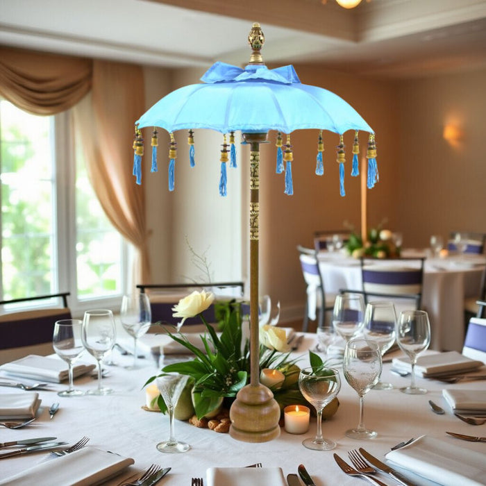 Tabletop Bali Umbrella Centerpiece-Set of 1-Koyal Wholesale-Plum Purple-