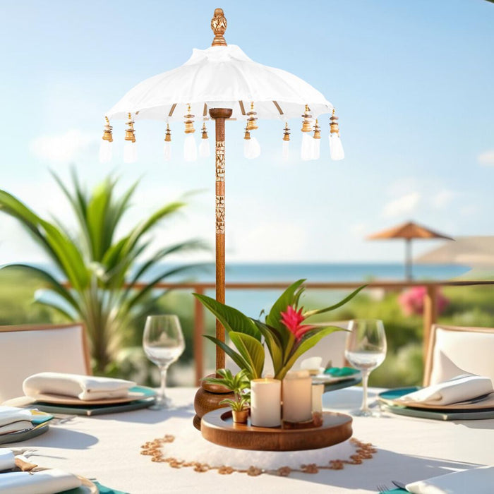 Tabletop Bali Umbrella Centerpiece-Set of 1-Koyal Wholesale-Plum Purple-