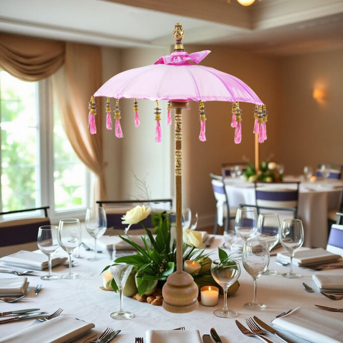 Tabletop Bali Umbrella Centerpiece-Set of 1-Koyal Wholesale-Plum Purple-