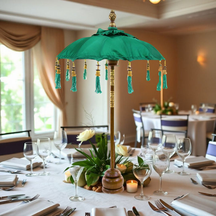 Tabletop Bali Umbrella Centerpiece-Set of 1-Koyal Wholesale-Plum Purple-