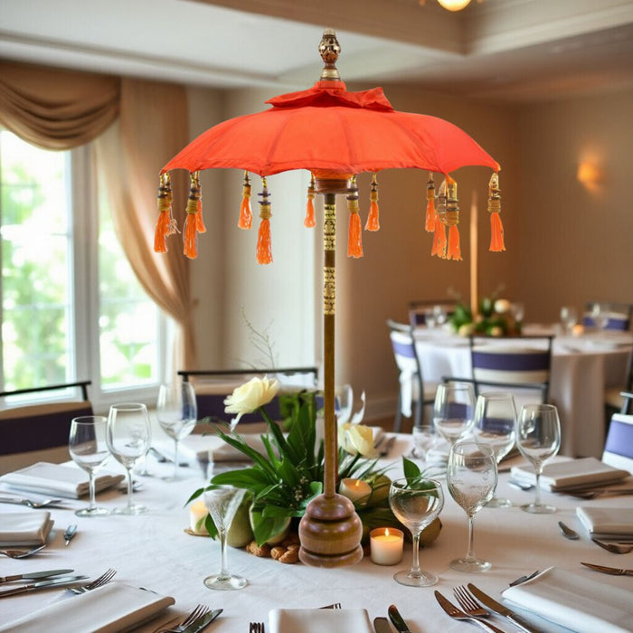 Tabletop Bali Umbrella Centerpiece-Set of 1-Koyal Wholesale-Plum Purple-